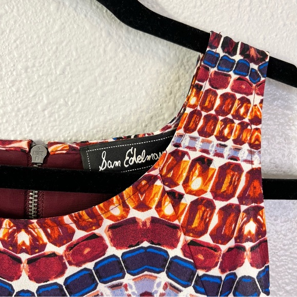 Sam Edelman Sadi Print Split Back Zip Up Tank Size XSmall - Picture 7 of 9